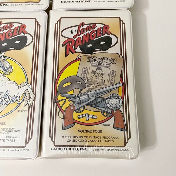 The Lone Ranger Radio Spirits Inc. Volume 1-4 Radio Shows On Cassettes Tapes - Picture 5 of 15